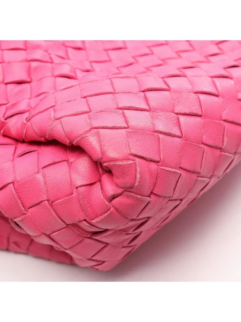 Bottega Veneta Tote Bag Intrecciato Pink Leather